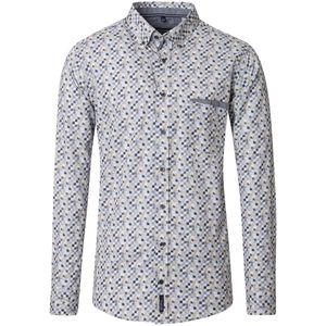 Casa Moda - Overhemd - Groen - Bedrukt - Lange Mouw - 100% Katoen - Poplin