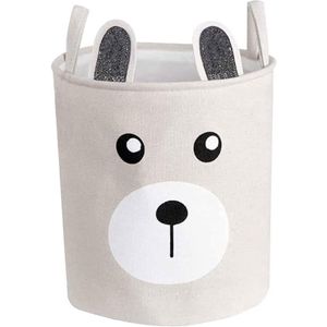 Canvas Organizer Mand - Groot, Waterdicht, Beige - Opvouwbaar