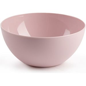 Plasticforte kommetjes/schaaltjes - dessert/ontbijt - kunststof - D17 x H8 cm - roze - BPA vrij