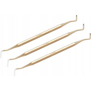 Podologische Sonde Dubbelzijdig Platte Escavator 3 Stuks