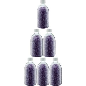 Claudius Badzout Lavendel - 600 gram - Fles met witte dop - Set van 6 stuks