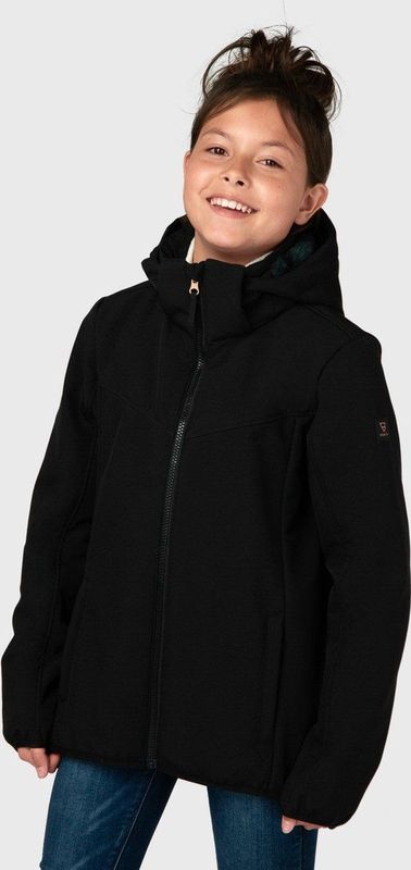 Brunotti - Apexia - Softshell Outdoorjas - Meisjes - Waterafstotend - Zebra Patroon