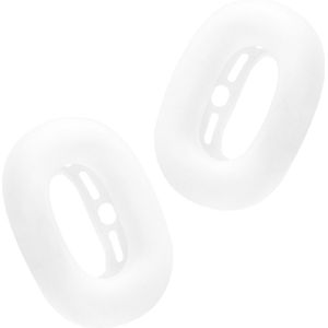 kwmobile koptelefoon oorkussen cover geschikt voor Apple AirPods Max case - Hoes voor hoofdtelefoon ear pads - Ear pad beschermer in mat transparant