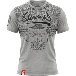 8 WEAPONS Muay Thai T-Shirt T Yantra Grijs maat S