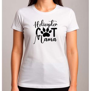Helicopter cat mama - T Shirt - Cat - CuteCat - CatLover - CatLife - Kat - LieveKat - GrappigeKat - KattenLiefhebber - BestMom - MamaLeven