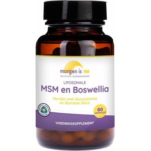 Liposomale MSM en Boswellia | Hoogwaardig en puur | Uitstekend opneembaar | Vegan