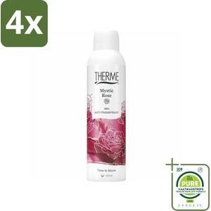Therme - Mystic Rose - Anti-transpirant - Beschermend - 150ml - Voordeelverpakking - 4 stuks - Anti-transpirant - Deodorant