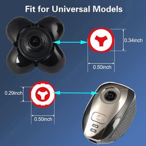 Vervangende kop voor elektrisch scheerapparaat voor mannen, kale kop, vervangende kop, 5 scheermesjes, nat en droog, dubbel gebruik (goud)