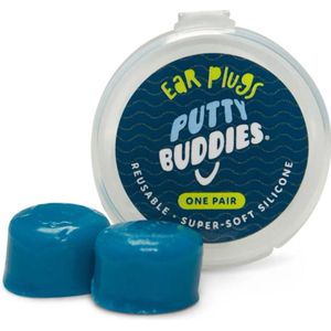 Putty Buddies - Zachte, comfortabele siliconen oordopjes - Blijft in het oor zitten - Voor bij het zwemmen - Super zacht - Comfortabel - Zwemdoppen - Te combineren met Ear Band It - Zwem oordopjes - Oordoppen - Zwemmen - Blauw