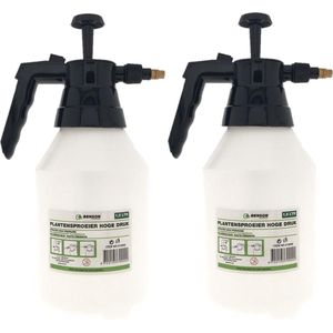 Set van 2x stuks drukspuit/plantensproeier 1,5 L - Waterverstuivers