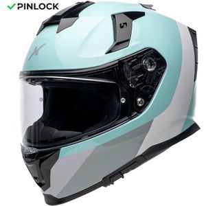 Motor Integraal Integraalhelm MIRAGE ZEPHYR blauw/wit/grijs Glanzend XL van MOTOBLOUZ