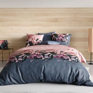 Beau Maison All in one lazy dekbed - Dekbed en overtrek in 1 - Plus kussensloop - Flora - 240x220 + 2st. 60x70 cm