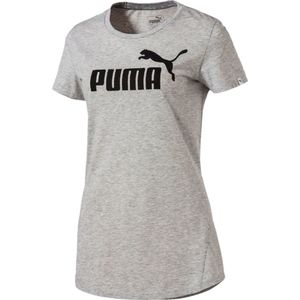 Puma - Ess no1 Logo Tee - Grijs Damesshirt - XS - Grijs