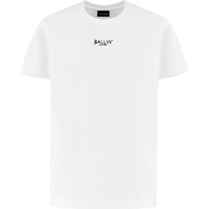 Ballin Amsterdam - Jongens Loose fit T-shirts Crewneck SS - Off White - Maat 6