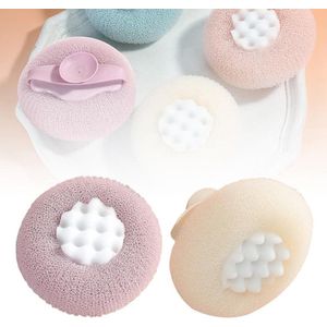 Brenzoos - Superzachte badbal in zonnebloemvorm met zuignap en badspons""Ontspannende badbal met zonnebloemenmotief voor massage en zachte huid