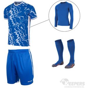 Stanno - Wave Keeperstenue - Royal Blue White - Complete Set - Korte Mouwen