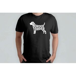 BORDER TERRIER - T Shirt - DogLover - PuppyLove - CuteDog - DogLife - Hondenliefhebber - Puppyliefde - LieveHond - Hondenleven