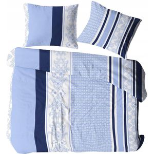 Kora Beddengoed 220x200cm Marine Stijl Katoen - Makkelijk Onderhoud