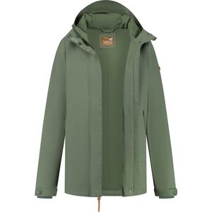 MGO Skylar - Waterdichte jas dames - Regen jacket vrouwen - Groen - Maat L