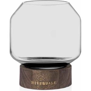 Riverdale - Windlicht Lucy helder 18cm Transparant