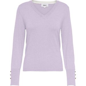 ONLY ONLJULIE LIFE LS DETAIL V-NECK CC KNT Dames Trui - Maat XS