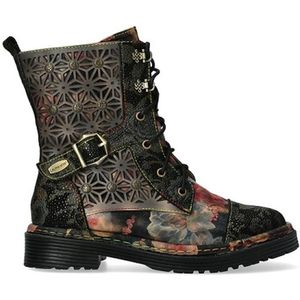 Laura Vita - Incaso 36 - Leren Enkelhoge Laarzen - Zwart - Dames