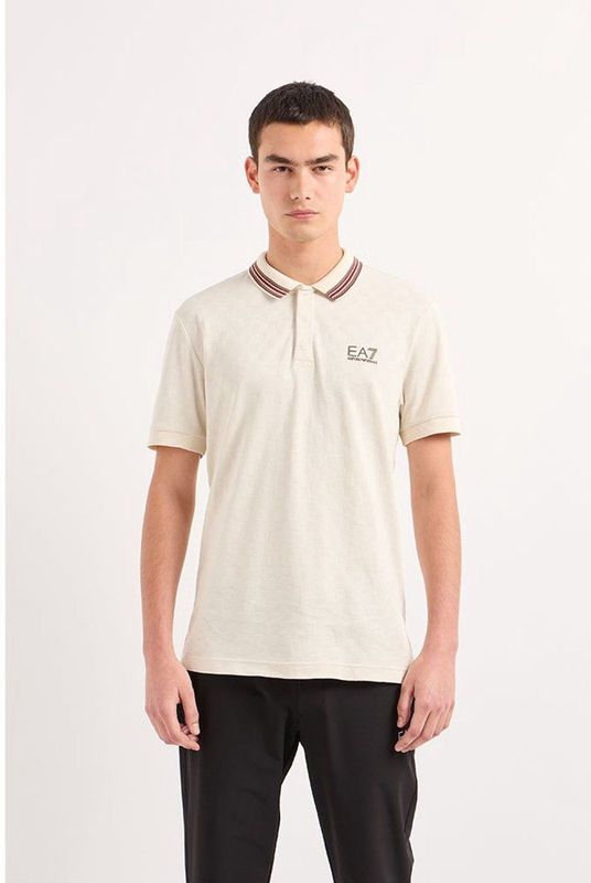 EA7 Emporio Armani - 6DPF14-PJZSZ - Korte Mouw Poloshirt - Beige