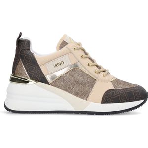 Liu Jo Alyssa 01 Dames Sneakers - Beige/Bruin - Maat 37