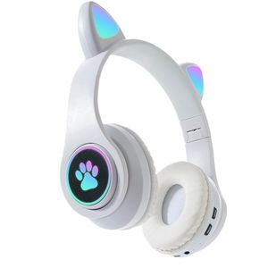 KINSI koptelefoon kinderen draadloos - Kinder Koptelefoon met Kattenoortjes - Multi-apparaat Compatibel