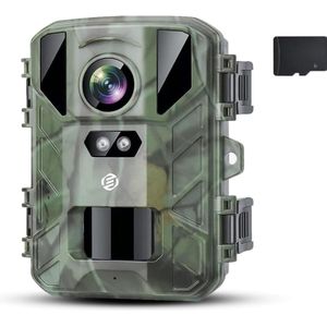 Equivera Wildcamera voor Buiten - Wildcamera - Met Nachtzicht - Wildlife Camera - Bewegingsdetector - Hoge Kwaliteit Beeld