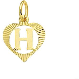 Huiscollectie Bedel Hart Letter H Goud