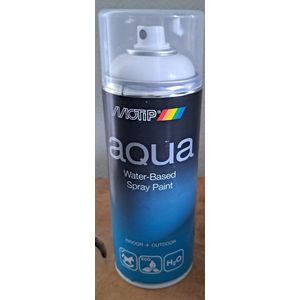 Motip AQUA Water-Based Spray paint pure white RAL 9010 glos