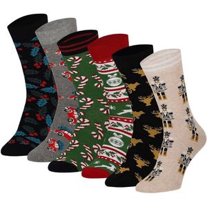 Kerstsokken - Multi Colors - Apollo Kerstsokken - 6-Pack