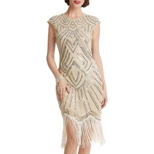 Flapper Jurken 1920s Kralen Great Gatsby Style