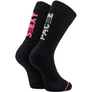 Sporcks Sexy Pace Black Hardloopsokken – Compressie & Ondersteuning – Ademend & Vochtregulerend – Unisex Running Sokken