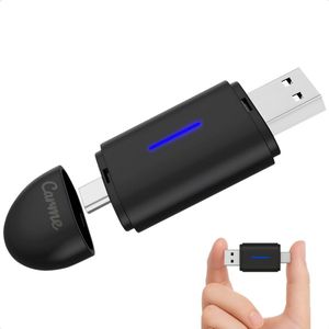 CarMe Mini 2-in-1 Car Dongle - CarPlay Dongle - Android Auto Dongle - Draadloos CarPlay & Android Auto - Zwart