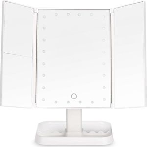 Cosmetic Mirror with Lighting Cosmetic Mirror Lighting Foldable 1X/2X/3X Makeup Mirror Cosmetic Mirror Lighting LED Makeup Mirror Foldable Cosmetic Mirror Makeup Mirror with Touch