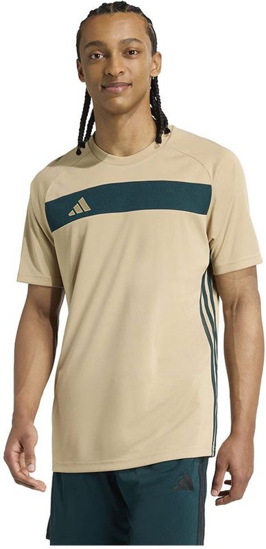 adidas - Tiro 25 Essentials - T-shirt - Beige - Korte Mouwen