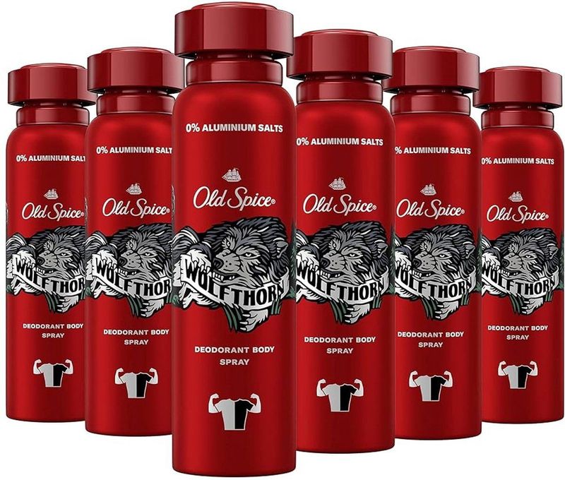 Old Spice Deo Bodyspray Wolfthorn 6x150 ml
