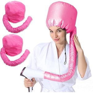 Haardrogeropzetstuk - Roze - Helm-droogkap voor Haar - 2 Stuks