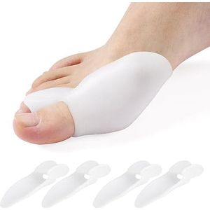 Bunion Corrector Toe Separator, Soft Gel Bunion Protector Shield voor grote teen om te ontspannen, spreiden, Bunion Relief Sleeve voor Hallux Valgus & Bunion Support (2 paar)