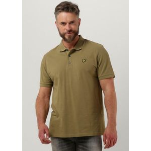 Lyle & Scott Crest Tipped Polo Shirt Polo's & T-shirts Heren - Polo shirt - Olijf - Maat S