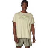 Asics - Fujitrail Logo SS Top - T-shirt - Groen - Katoen