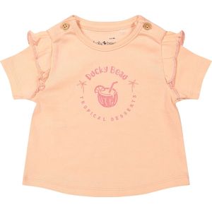 T-shirt "" Tropical dessert "" - Peach bud - Ducky Beau - maat 86