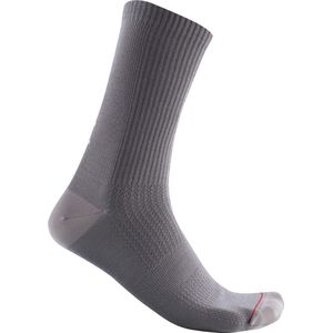 Castelli Bandito Wool 18 Sock - Nickel Gray