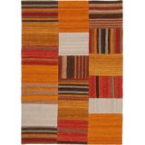 Wollen Vloerkleed - Radical - Terra/Multi - Patchwork - 80x150 cm