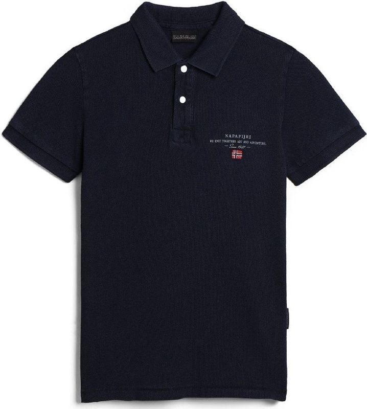 Napapijri - Elbas - Poloshirt - Zwart - Katoen