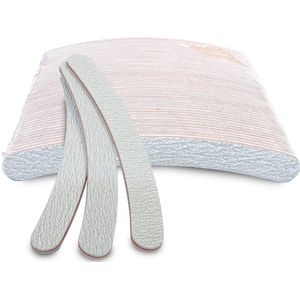 25x Nagelvijl Banaan Model Zebra 80/100 - Professionele manicure