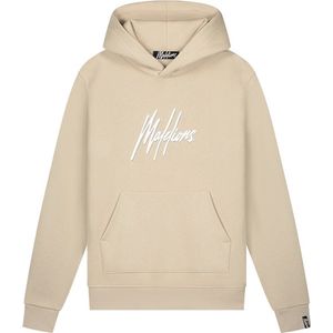 Malelions Duo Essentials Hoodie Heren Beige - Maat: S