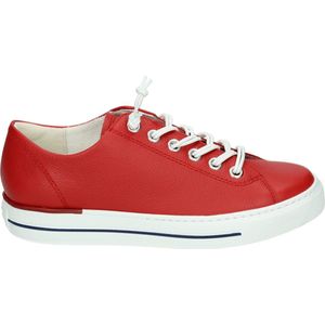 Paul Green 4081 - Lage sneakersDames sneakers - Kleur: Rood - Maat: 37.5